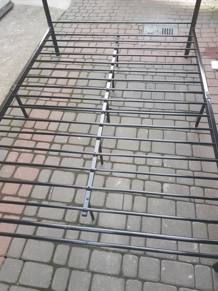 Łóżko metalowe ze stelażem 145x206cm wysyłka