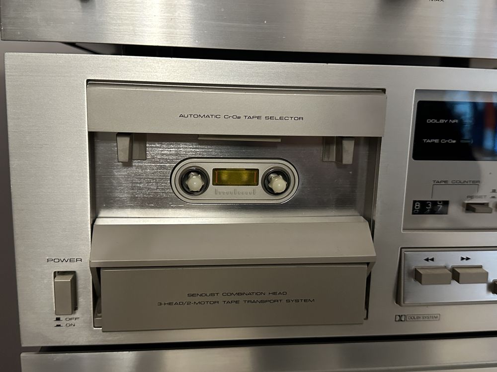Magnetofon kasetowy pioneer ct-f800 blue line vintage