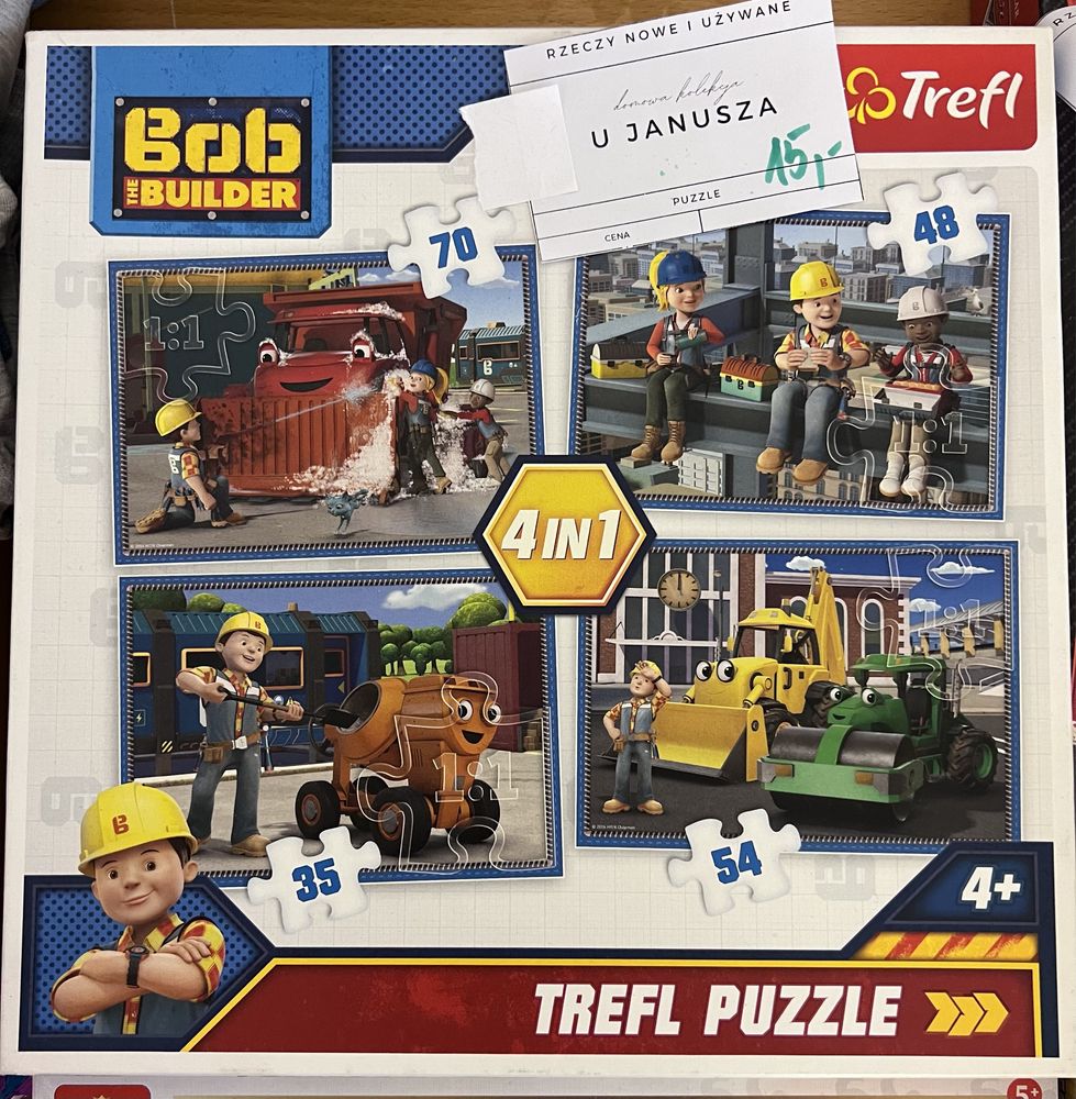 Puzzle Trefl Bob Budowniczy 4in1