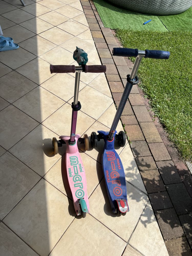 2 hulajnogi micro mini i maxi