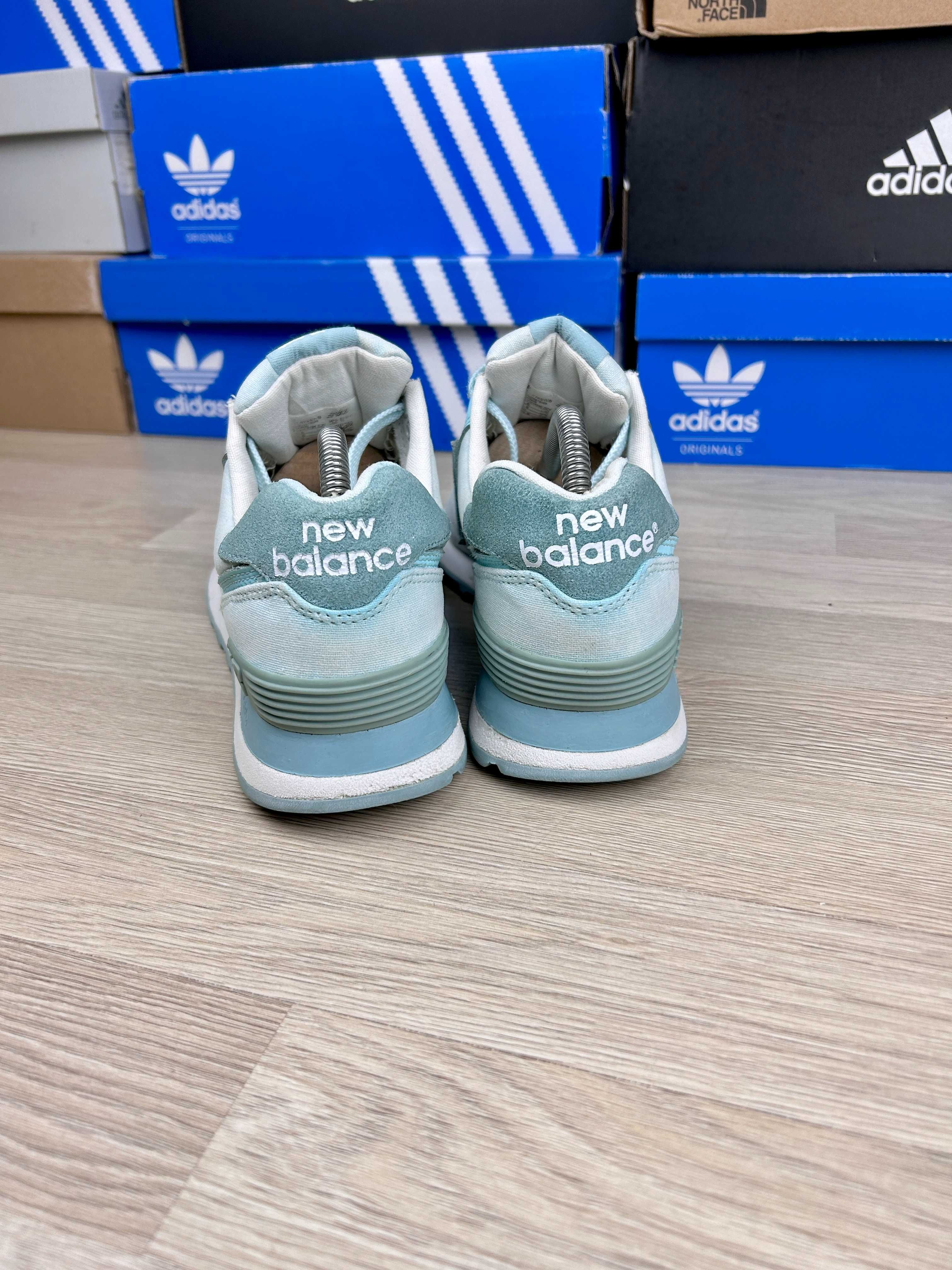 Кроссовки New Balance 574 женские голубые тканевые 40