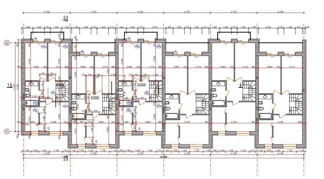 ТаунХаус на етапі будівництва 117м2, розтермінування - 555$/м2.