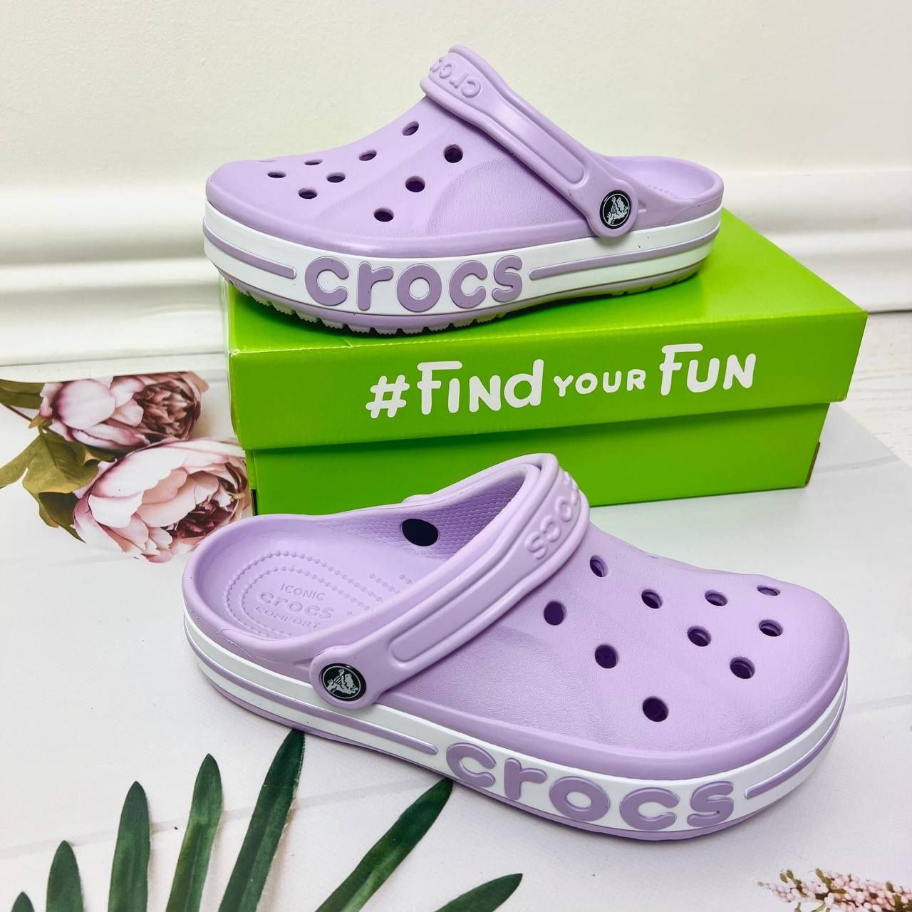 Crocs Bayaband сабо крокс Баябенд жіночі лаванда