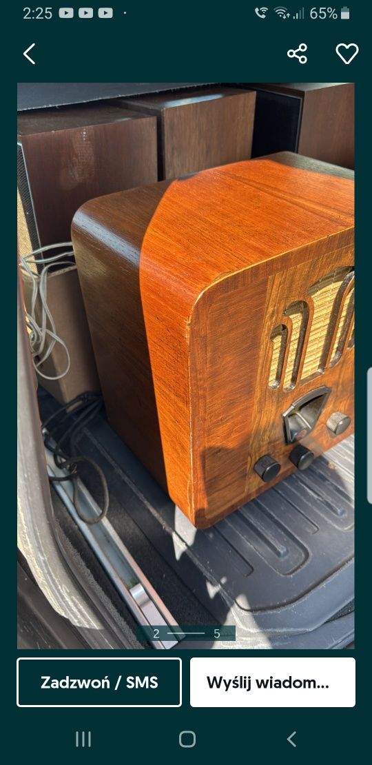 Z 1939 roku Sprawne Radio Philips Stan Kolekcjonerski