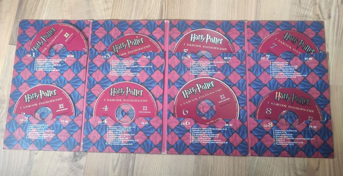 Harry Potter i kamień filozoficzny J.K.Rowling audiobook 8 płyt