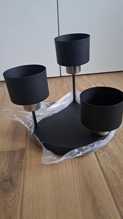 Lampa sufitowa czarna