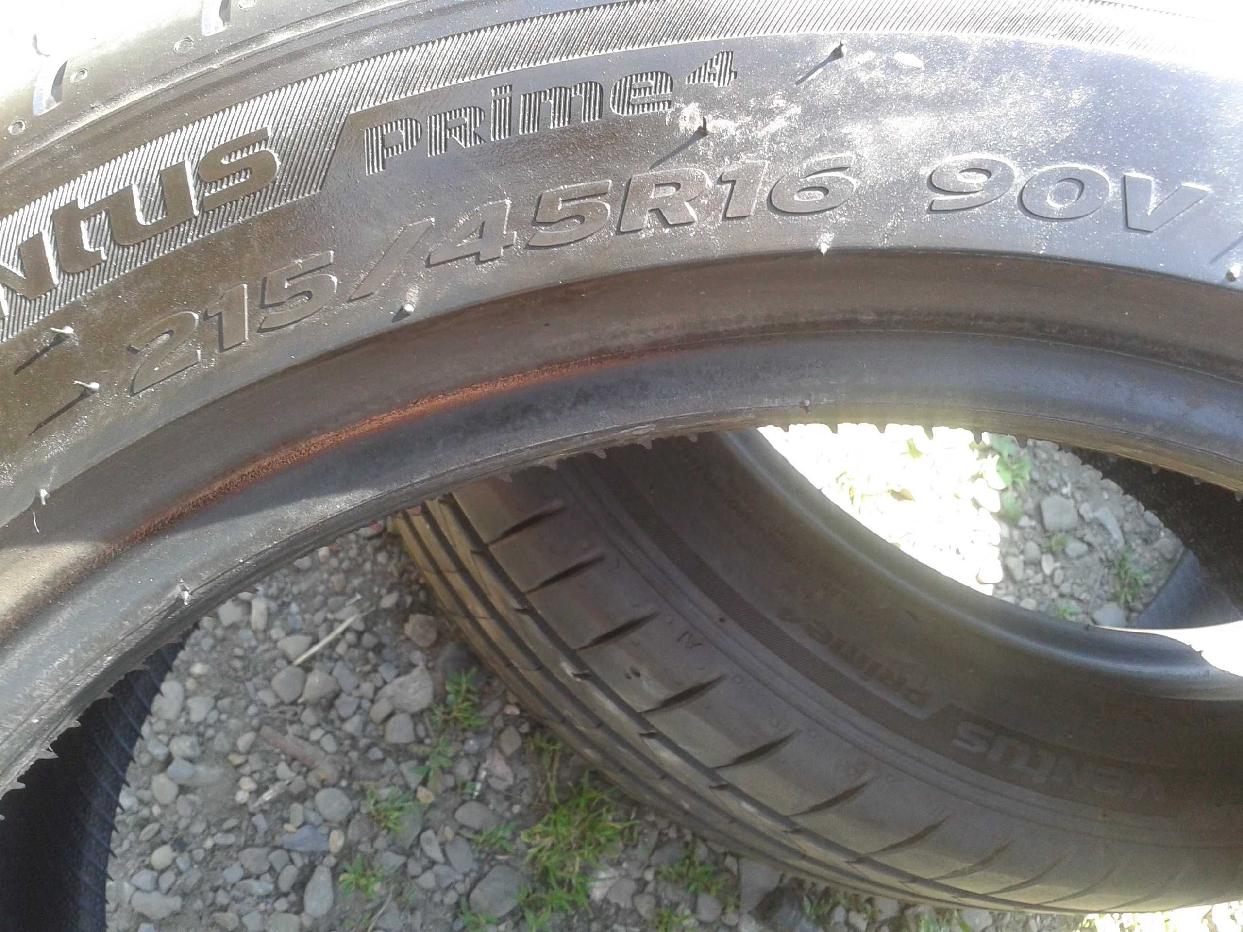 opony r16 jak nowe 2024rok hankook 215 45 ventusprime 4 mielec 2sztuki