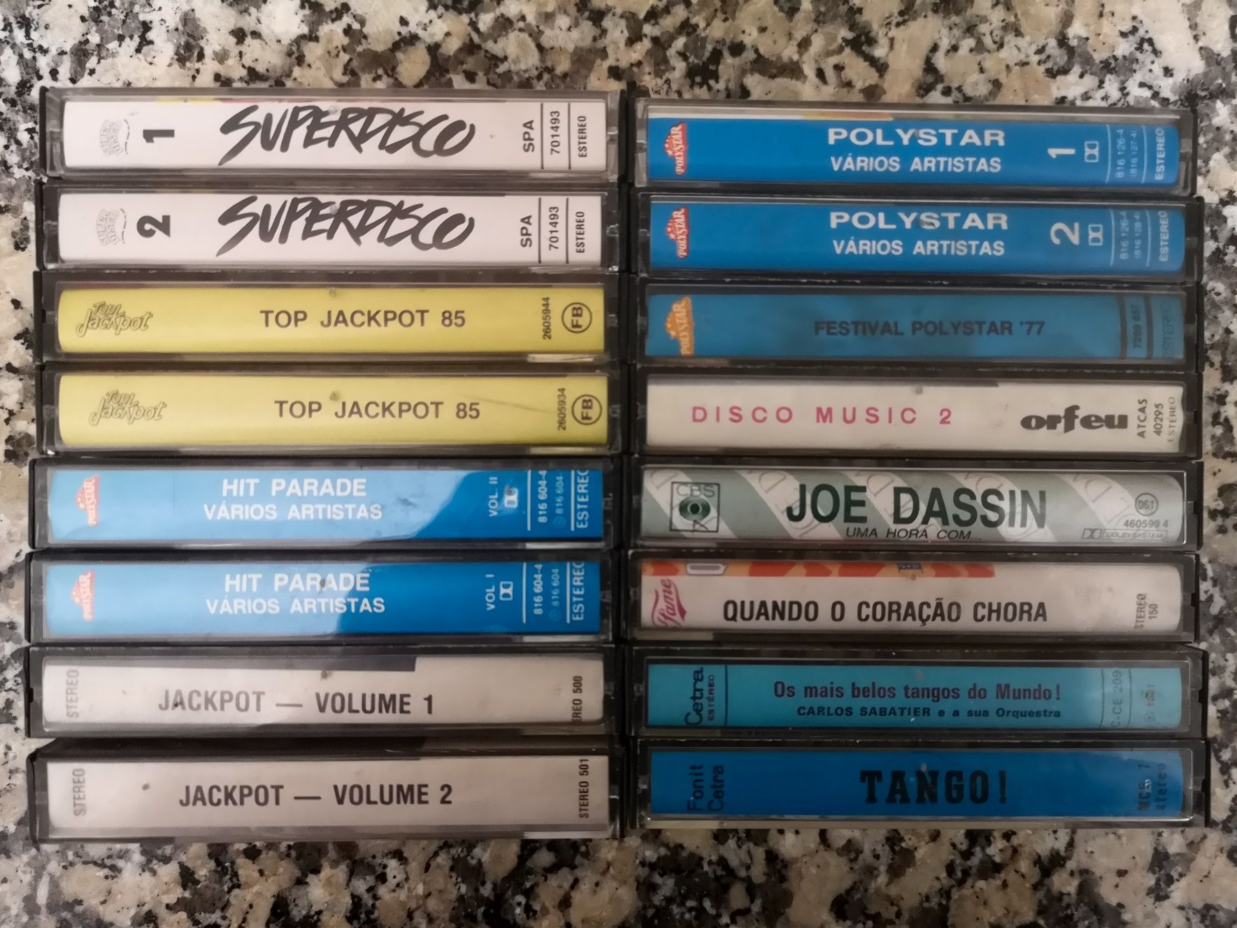 7 Cassetes de música variada (década de 80)
