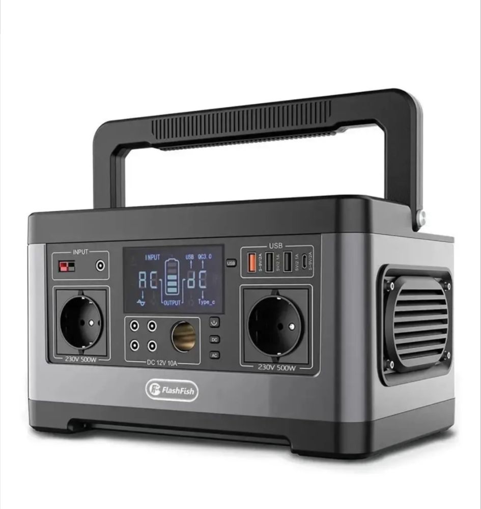 ЗАРЯДНА СТАНЦІЯ FlashFish P63 500W PowerBank 520Wh/140400mA