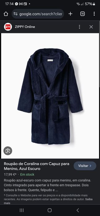 Roupão menino 2-3 anos