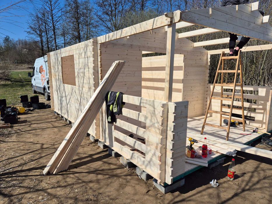 Od ZARAZ*domek letniskowy na działkę ROD*5x4*20m*ściany grub. aż 34mm