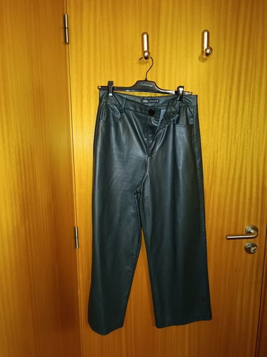 Calças de polipele verde