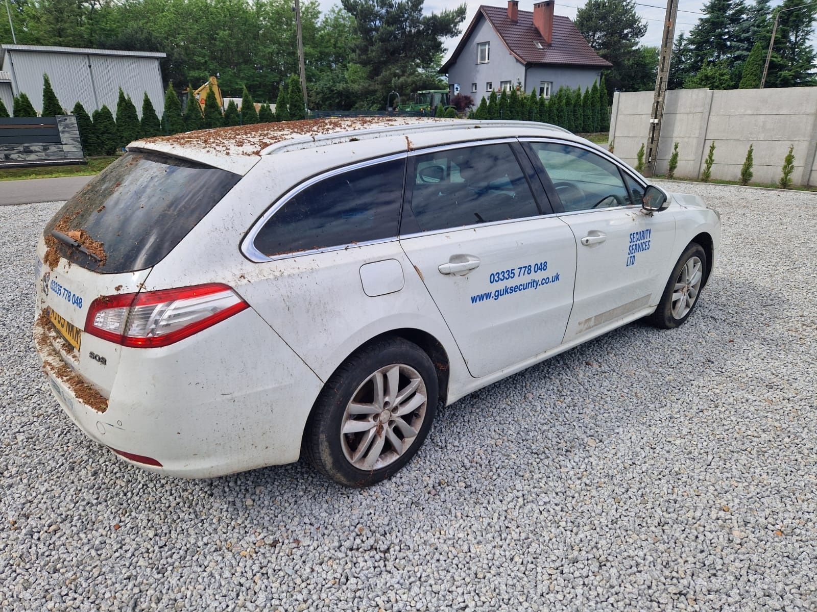 Peugeot 508 SW KWED biała perła zderzak tył tylny kompletny wysyłka