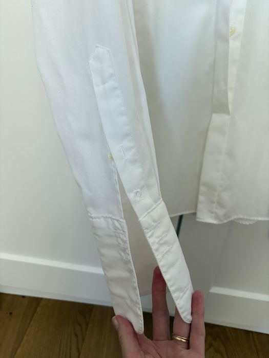 Pierre Cardin Smart Cut biała koszula do muszki L 41