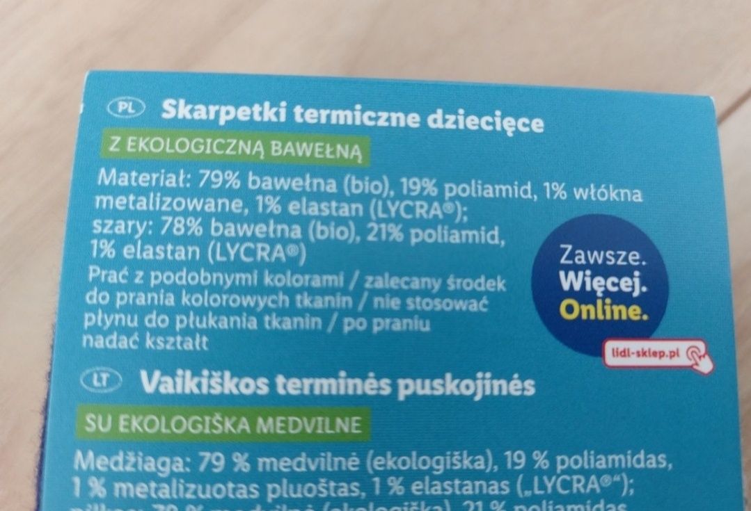 Termiczne skarpetki świąteczne roz. 35/38