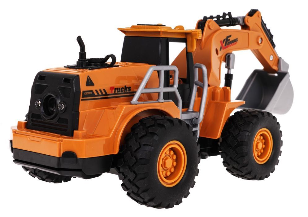 Koparka Z Funkcją Świateł I Dymu R/C Zdalnie sterowane