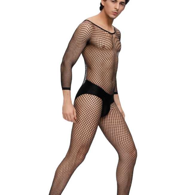 MĘSKA bielizna erotyczna bodystocking sexy strój komplet