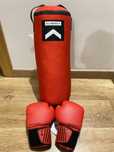 Saco de boxe pequeno + luvas 4oz - Novo