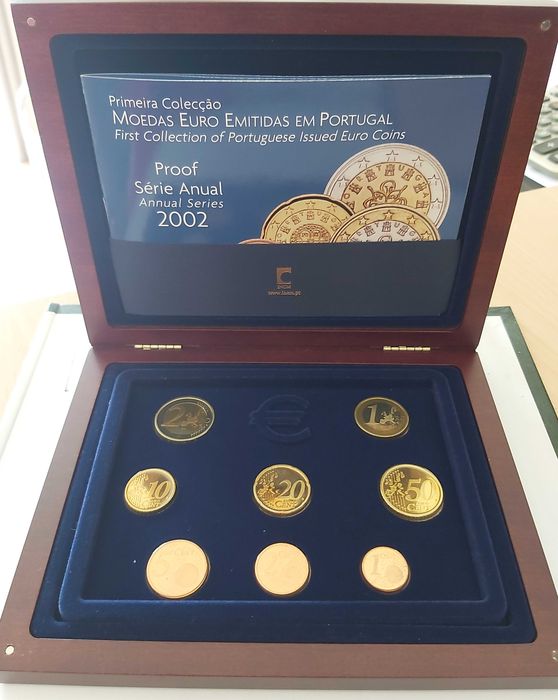 1ª Coleção série anual 2002 Proof euro