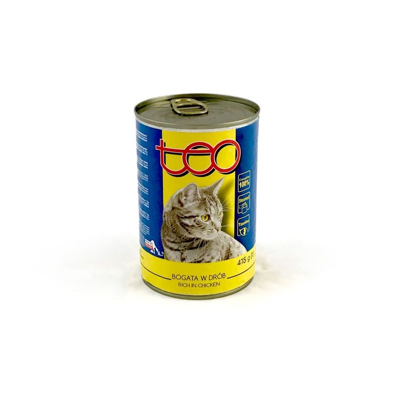 Teo Karma Mokra Dla Kota Bogata W Drób 850G