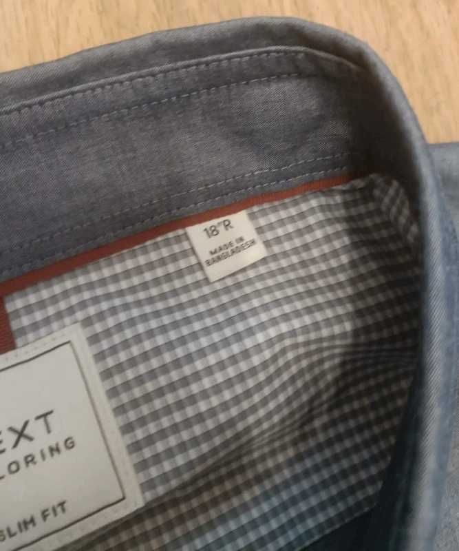 Next tailoring slim fit koszula męska gładka  3XL