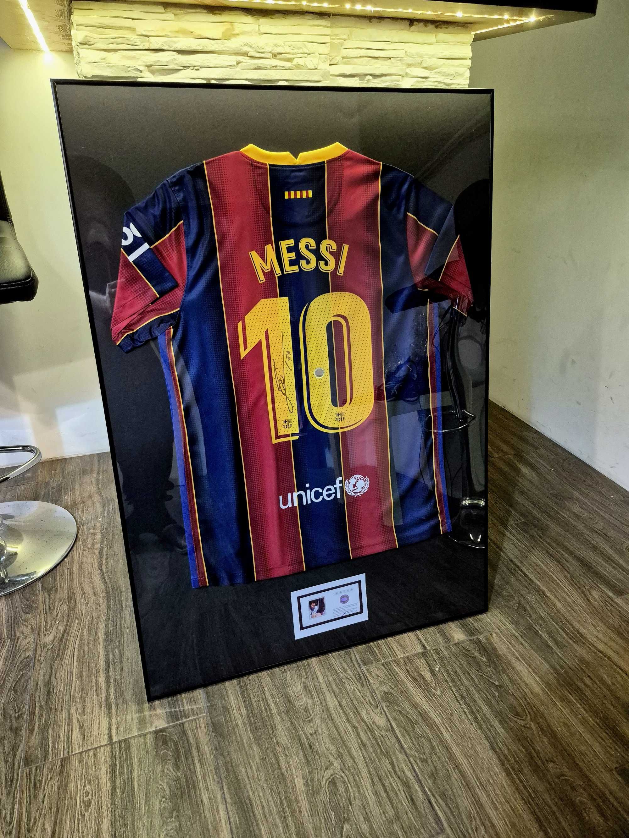 Koszulka Lionel Messi FC Barcelona 2014/15 podpis autograf certyfikat