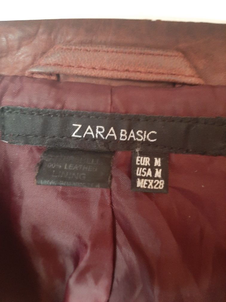 Marynarka ze skóry Zara