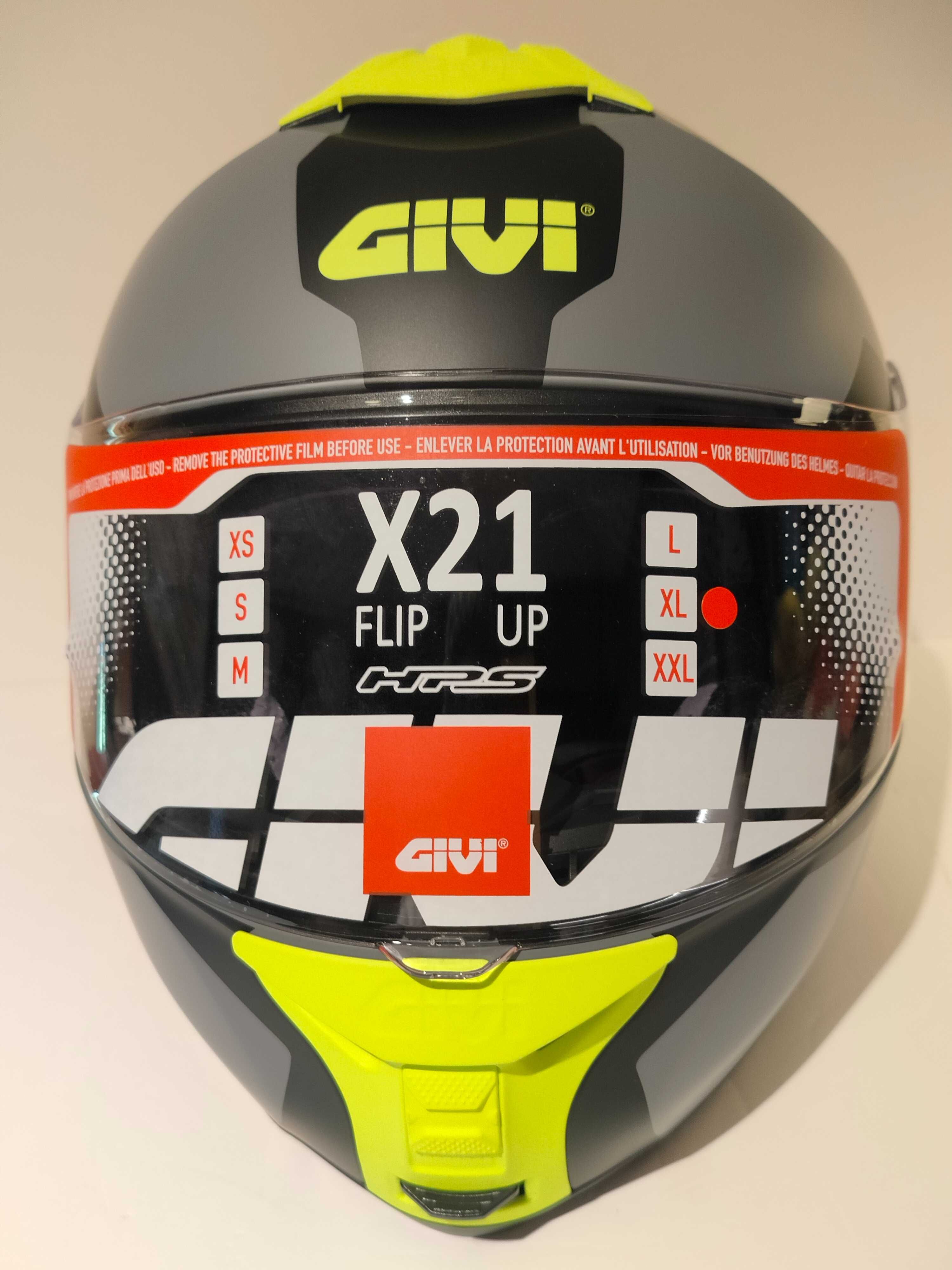 Capacete modular GIVI c/Pinlock mota scooter novo