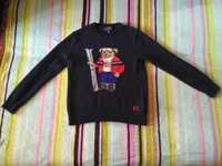 Ralph Lauren Polo Bear sweter rozm XS S  34-36 Miś Luksusowy z misiem