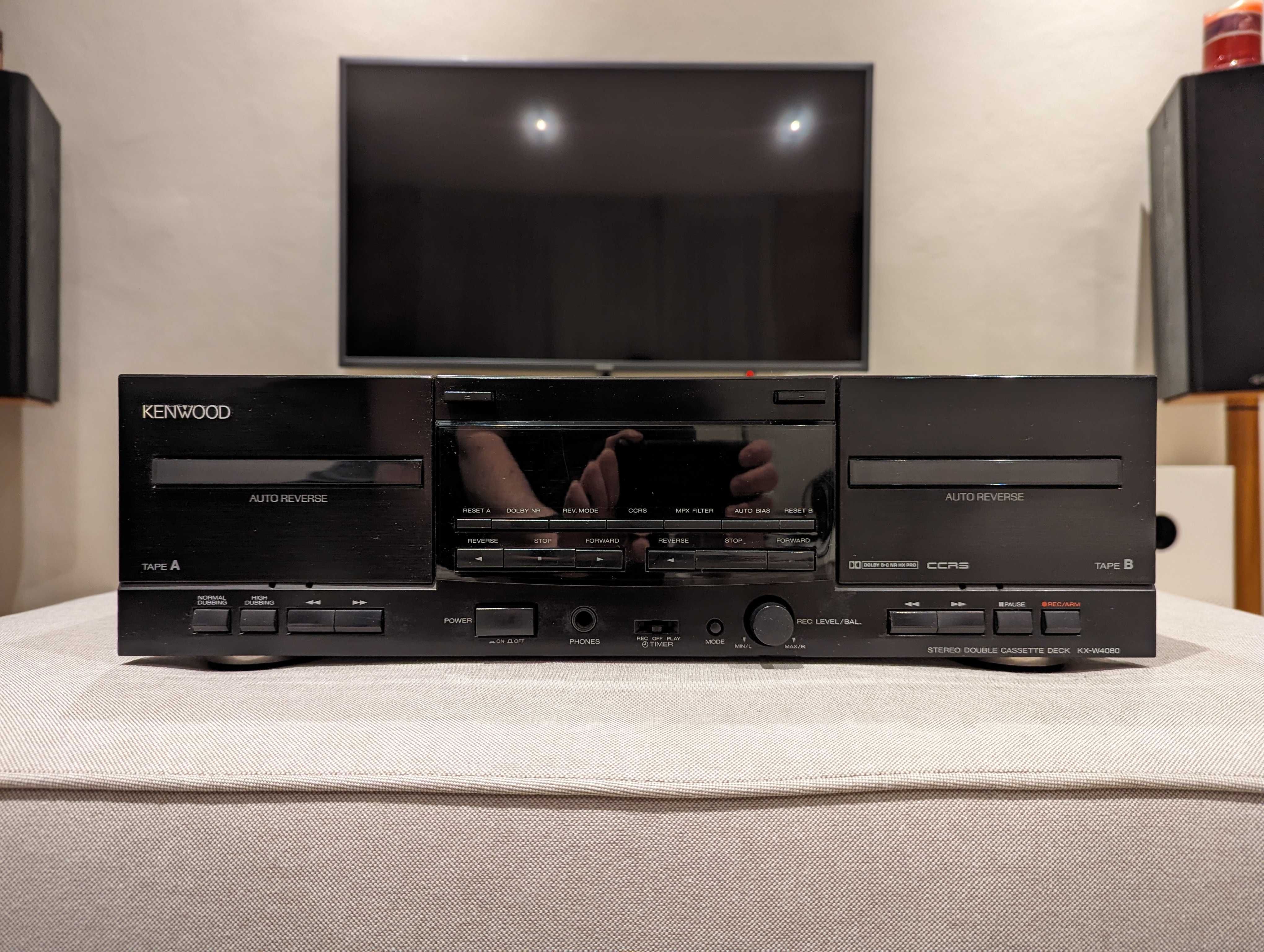 Magnetofon double deck Kenwood KX-W4080, Dolby NR B/C