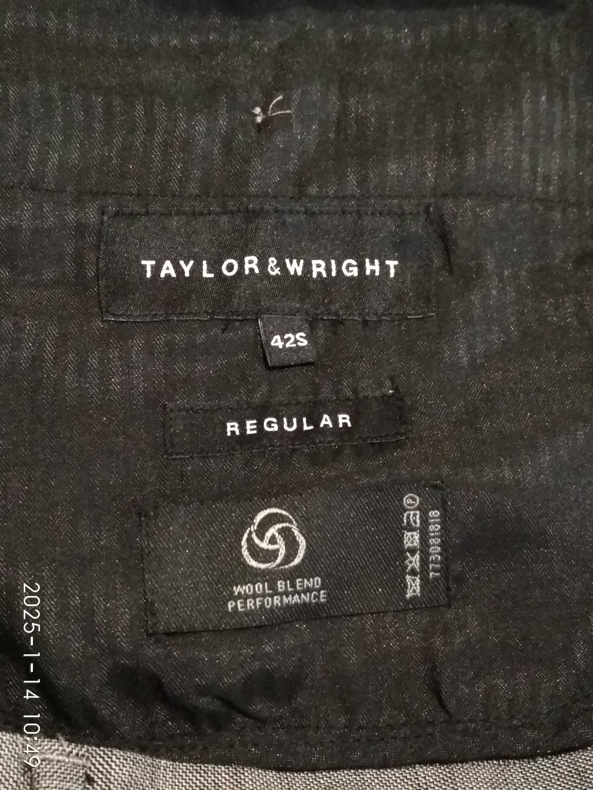 Шерстяные брюки Taylor & Wright Regular теплые W42/L29