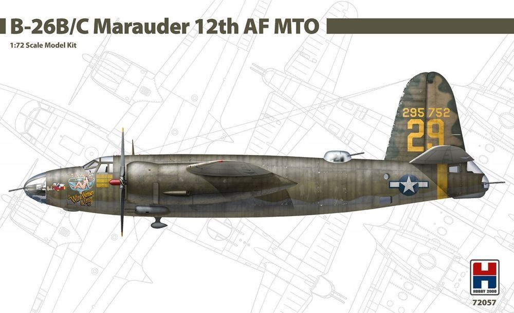 Hobby 2000 B-26B/C Marauder 1/72 model do sklejania 72057