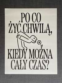 Plakat poster Obiektor Wiktor Pilipczuk 40x50 TRŁ polska grafika