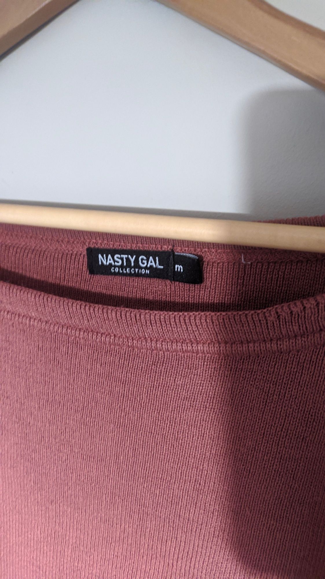 Sweter crop top Nasty Gal M oversize jesień