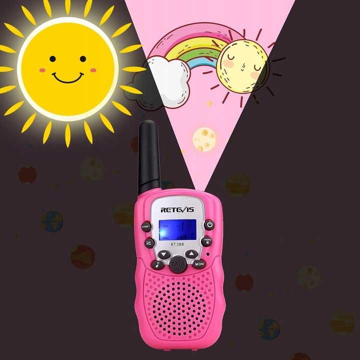 WALKIE TALKIE dla Dzieci 2szt Łoki Toki Krótkofalówki Zestaw ZASIĘG