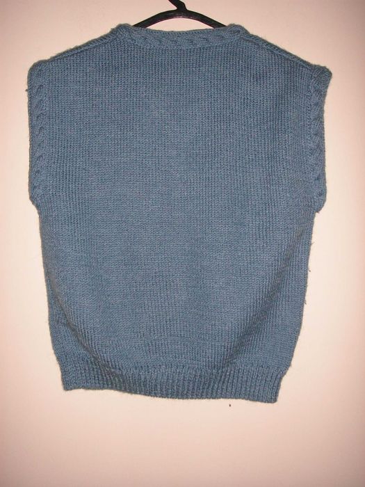 Pullover Lã Sem Mangas