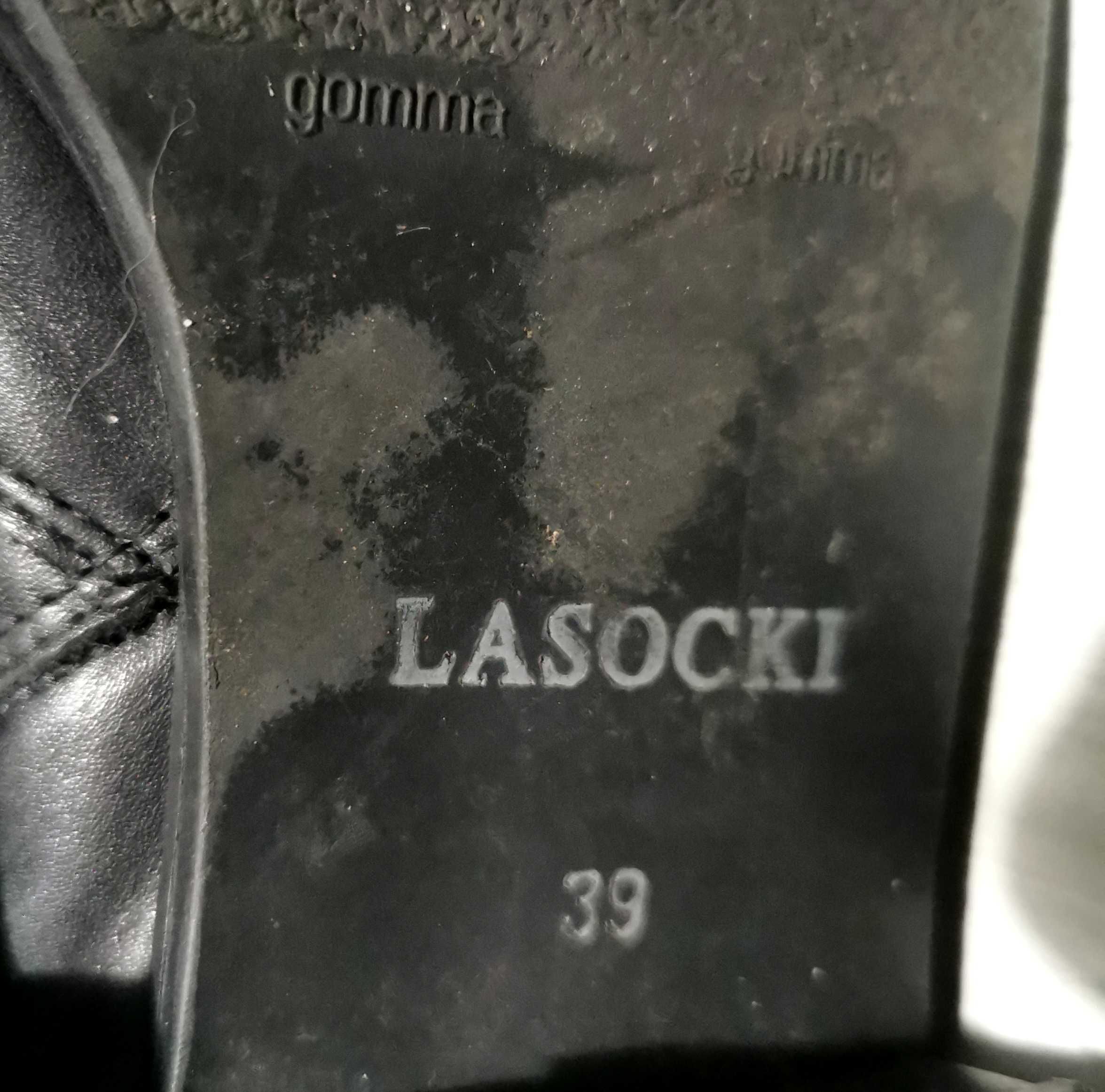 Lasocki kozaki oficerki skóra rozmiar 39