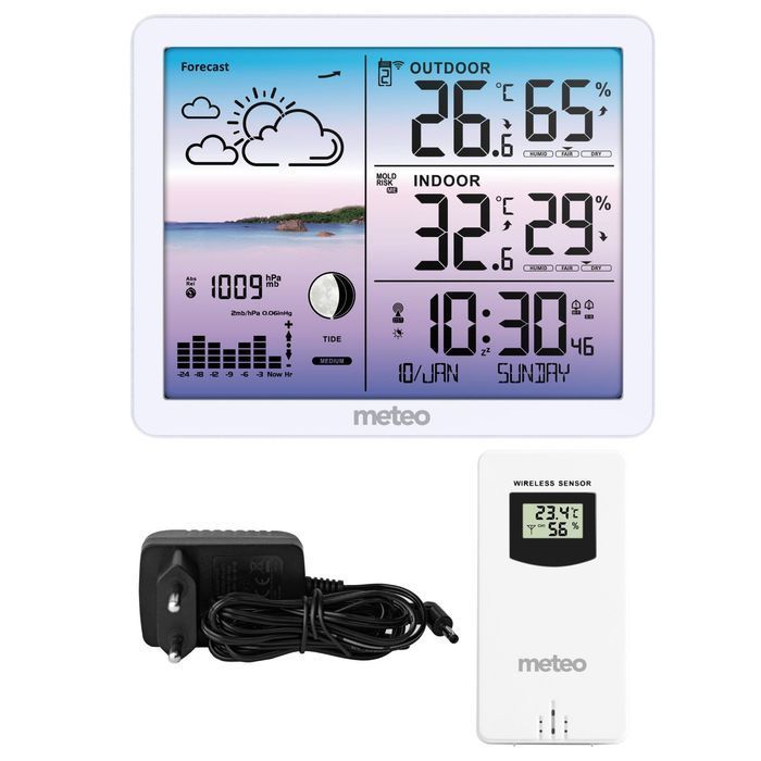 Stacja Pogodowa Meteo Sp107 Biała