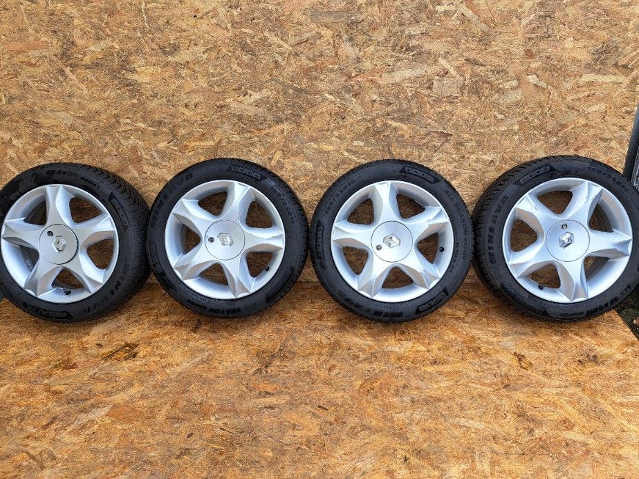 RENAULT FELGI 6Jx16 ET50 4x100  fi60,1mm 4SZT OPONY MINERVA 185/55 R16 7MM