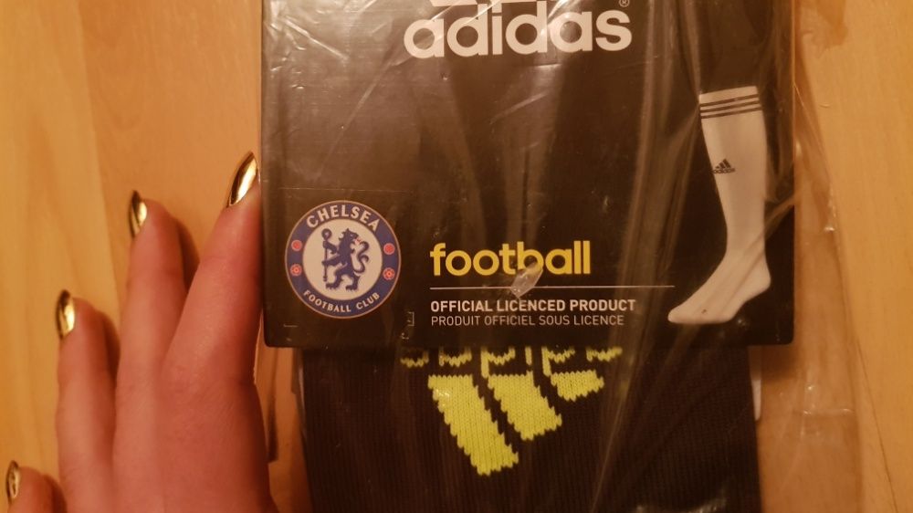 Podkolanówki Adidas 37-39 czarno-seledynowe, nowe