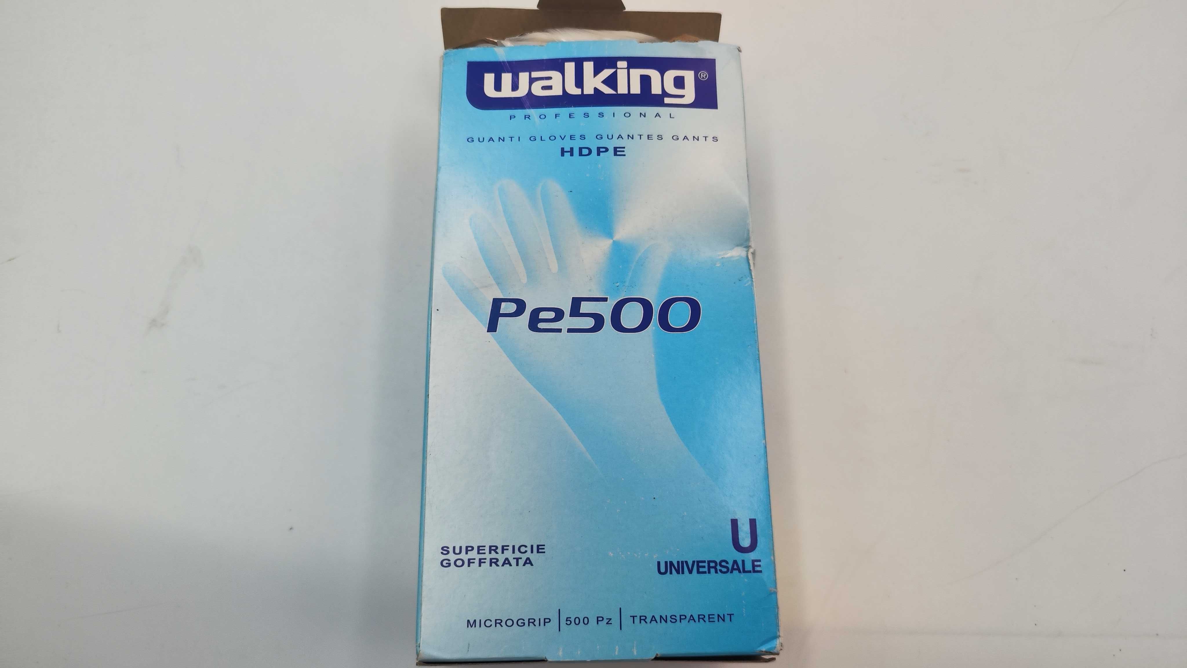 WALKING, Rękawiczki polietylenowe foliowe dla dorosłych 500 szt (AP88)