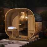 Sauna zewnętrzna Home-Deluxe dla 4 osób drewno świerków piec 8kW NEW!