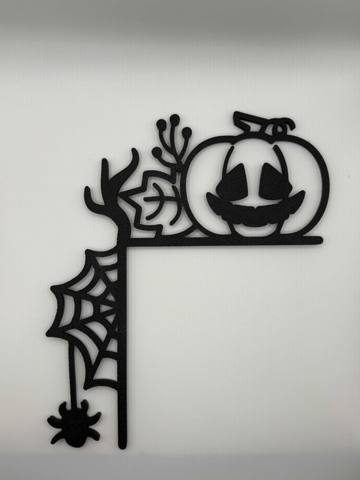 Halloween pajęczyna narożna dynia pająk 3D
