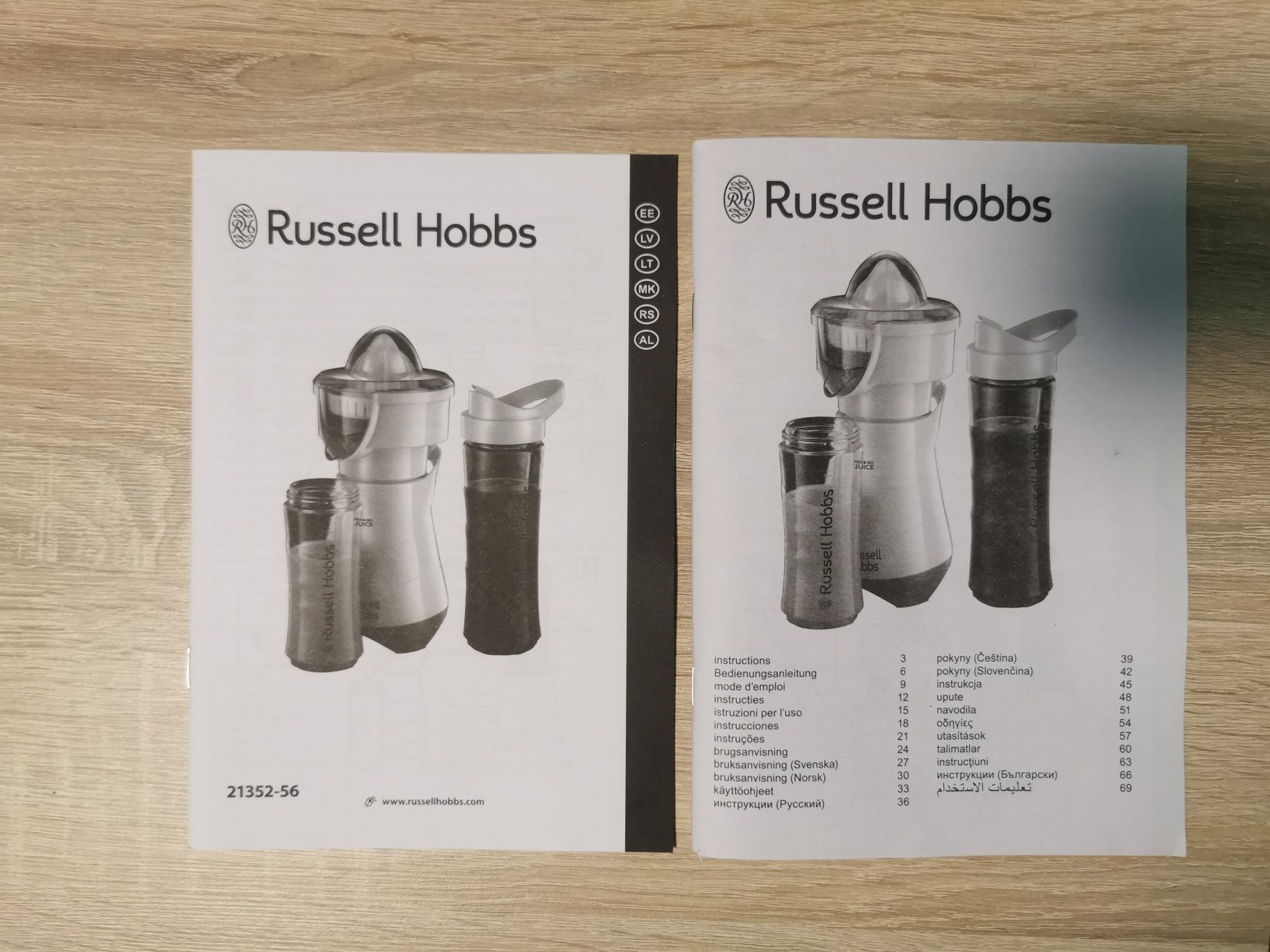 Blender kielichowy Russell Hobbs Explore Mix&Go Juice