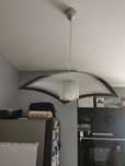 Lampa sufitowa, szkło, 2 sztuki