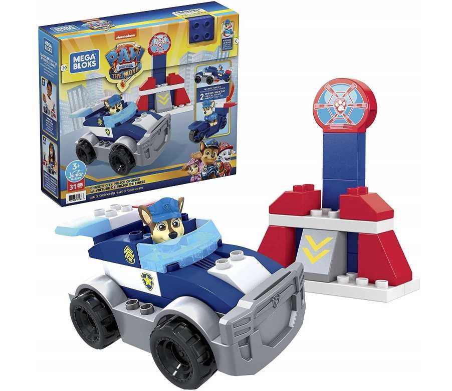 Zestaw konstrukcyjny Mega Bloks Psi Patrol Radiowóz Chase'a paw patrol