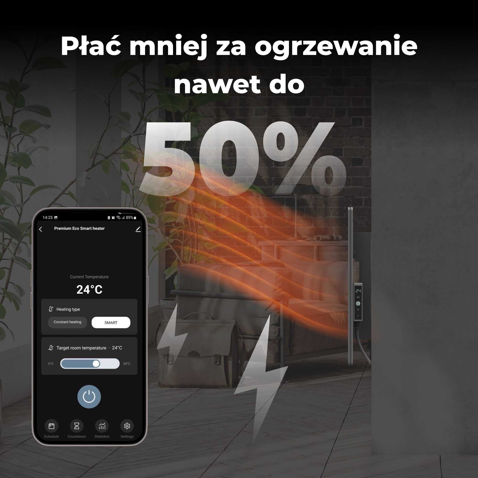 Grzejnik na poczerwień - AENO Premium Eko Smart - najwyższa jakość