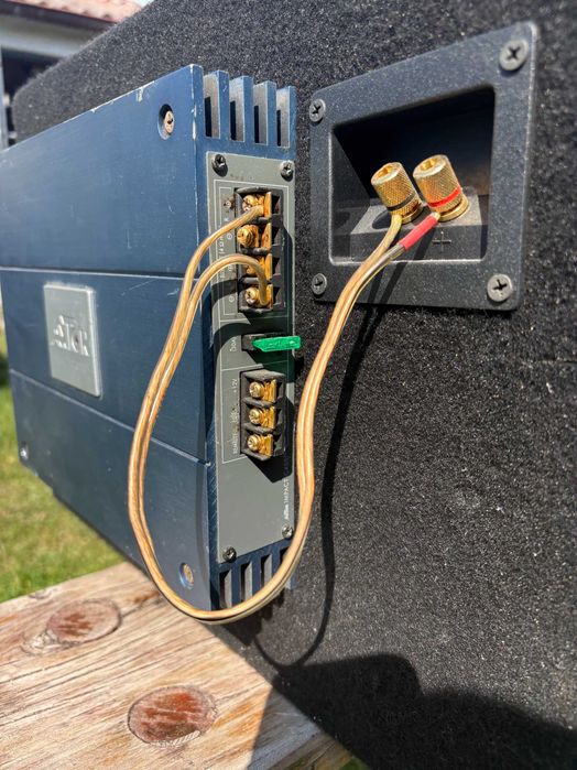 Zestaw Car Audio STX 500W + Wzmacniacz Axton C400x + Okablowanie