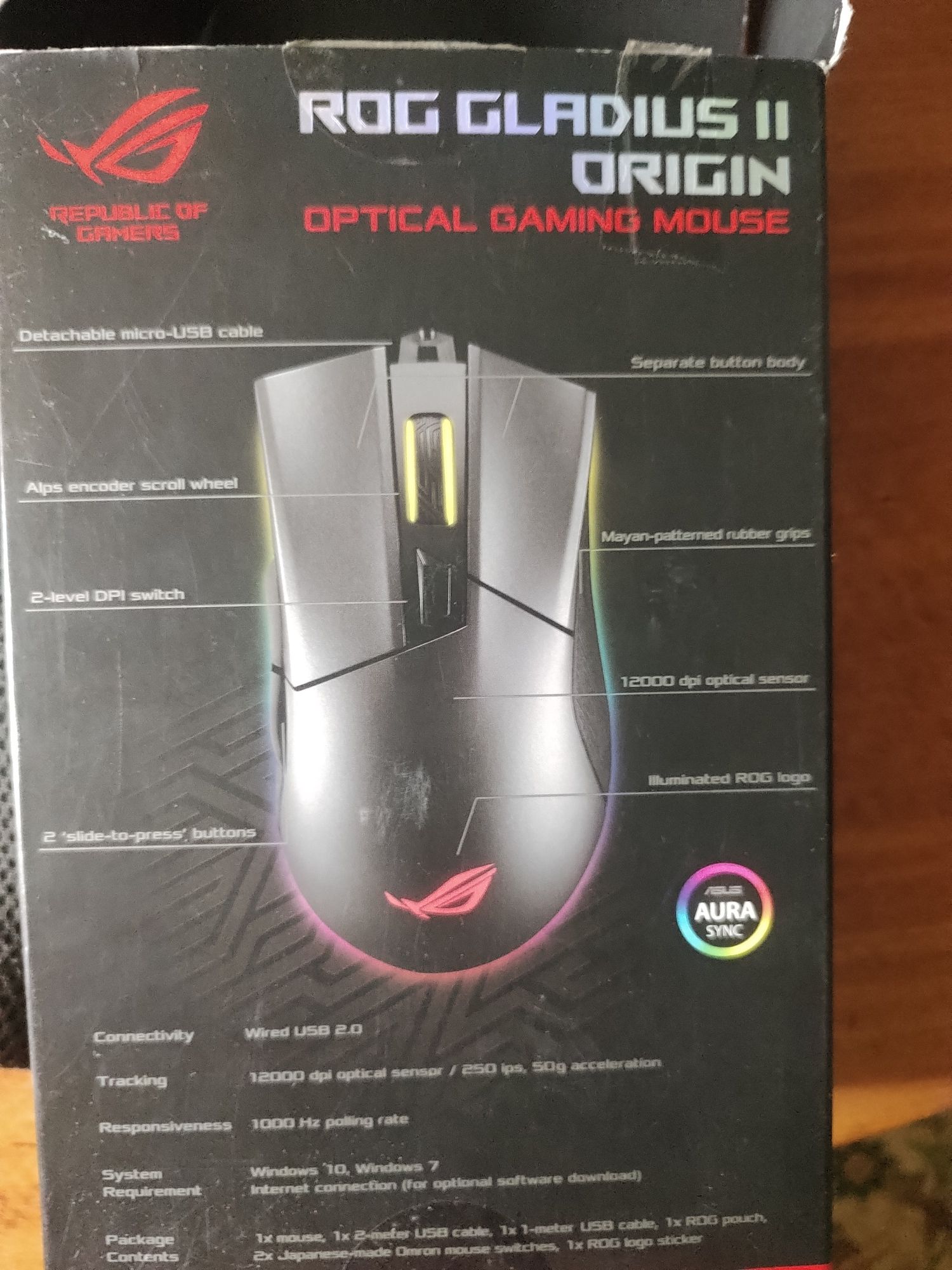 Asus Rog Gladius II Origin, див. опис, гарантія