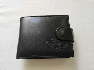 portfel z portmonetką BACCIO skórzany nowy
